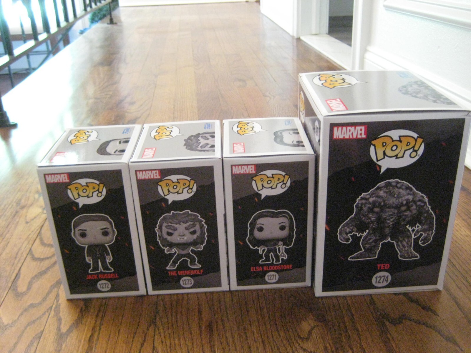 Funko Pop-Marvel Werewolf By Night Lot Ted 1274 Elsa 1271 Jack Russell 1272 1273