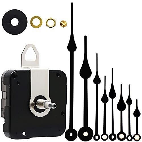 Clock Movement Parts Set for DIY Projects – Includes Hands & Mounting Kit