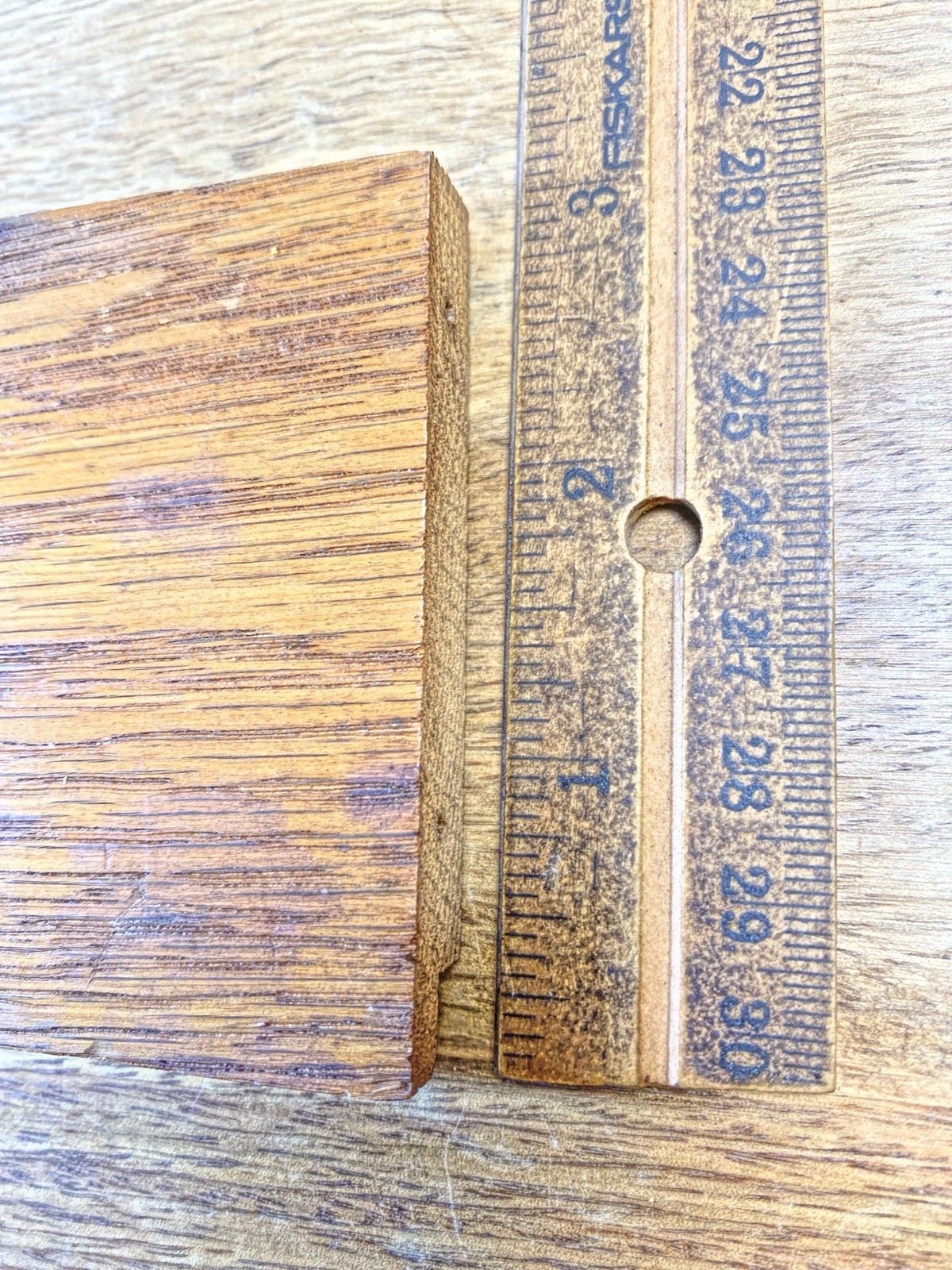 Wooden Clock Lower Backboard 9 1/4 Inches X 3 Inches (LL5358)