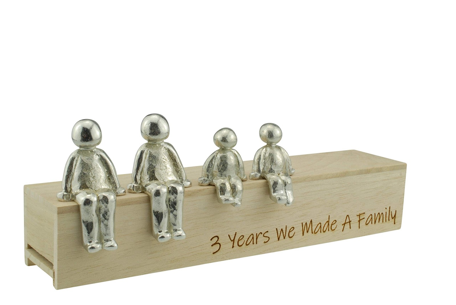 3rd Anniversary Idea – 3 Years We Made A Family Metal Ornament – Choose Your …