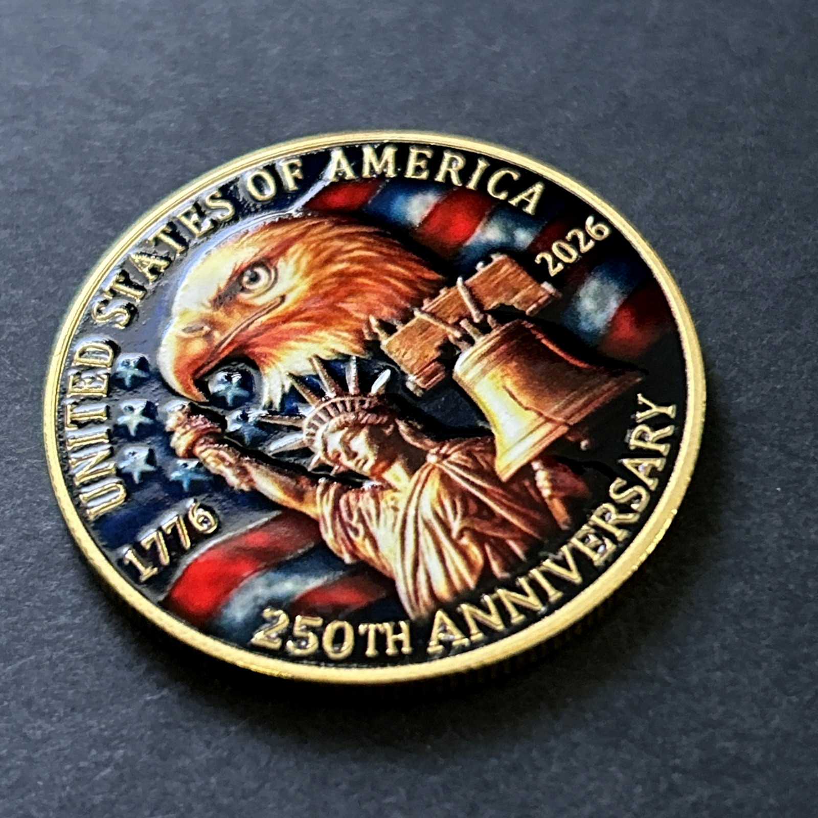 *250TH ANNIVERSARY* UNITED STATES OF AMERICA 1776-2026 Commemorative Coin Medal