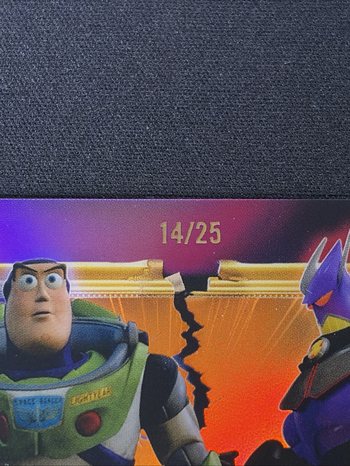 2026 Topps Disney Neon BUZZ LIGHTYEAR & ZURG family 1st Rivals Orange/25 – SSP