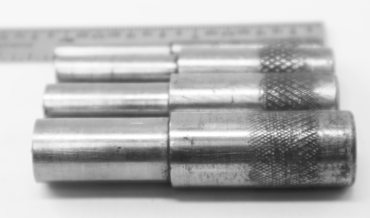 (4) Unbranded Machinist Hand Punches + Steel Holder : 7/32 – 9/32 – 11/32 – 7/16