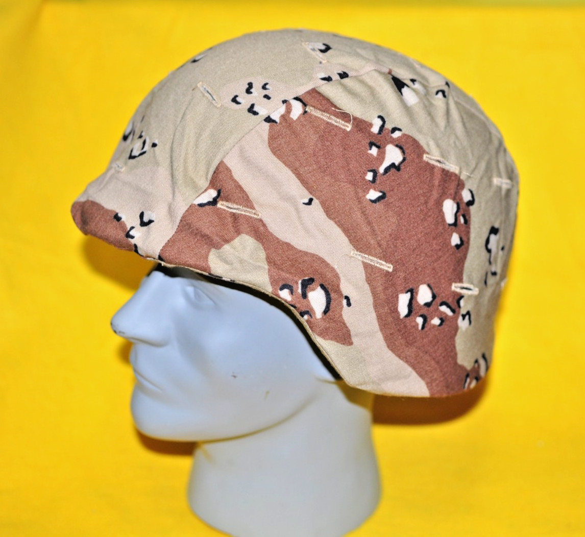 USGI DESERT STORM 6 Color CAMO PASGT Helmet Cover NOT REVERSABLE