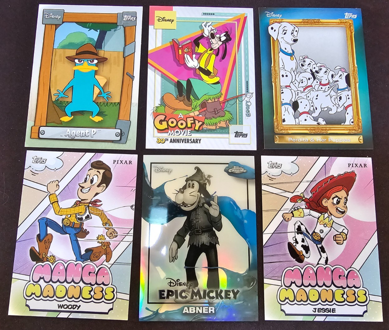 2026 Topps Disney Neon Inserts -you pick family, epic mickey, manga, goofy, ferb
