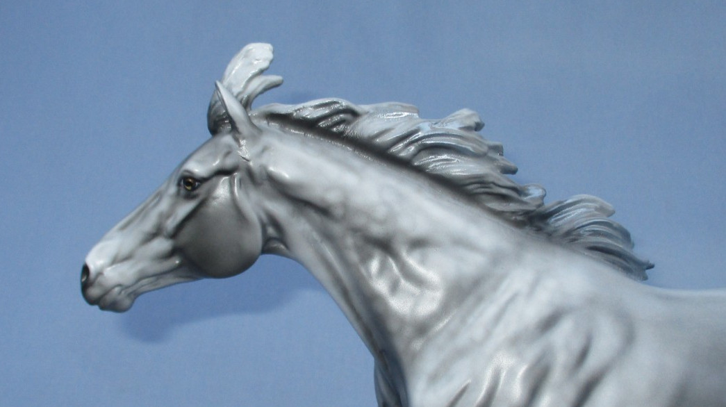 Peter Stone Horse Silver Storm Volo matte Dapple Grey mustang mare 1/15 non deco