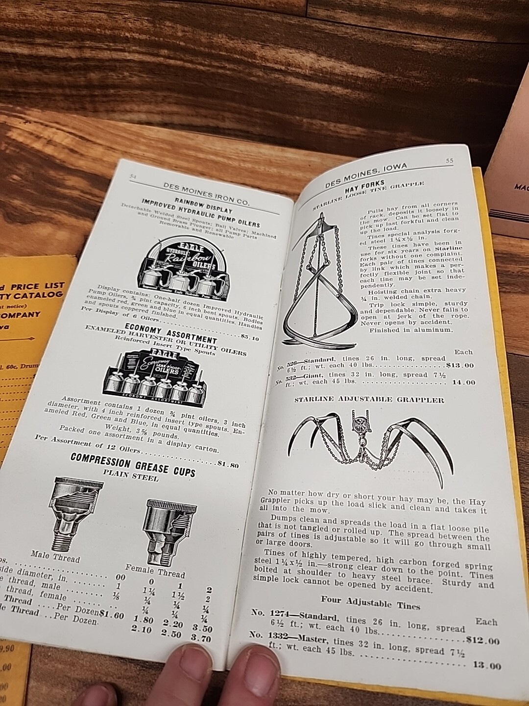 1939 1941 1942 Des Moines Iron Co Specialty Catalog Mower & Binder Parts