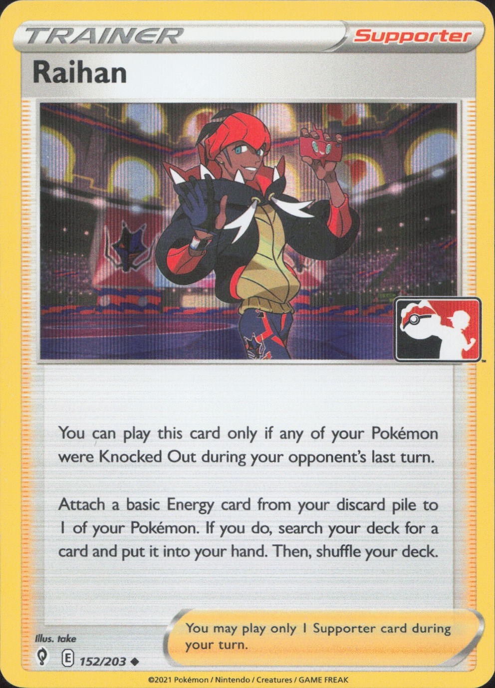 Raihan 152/203 Uncommon Prize Pack Series Cards Pokemon Near Mint