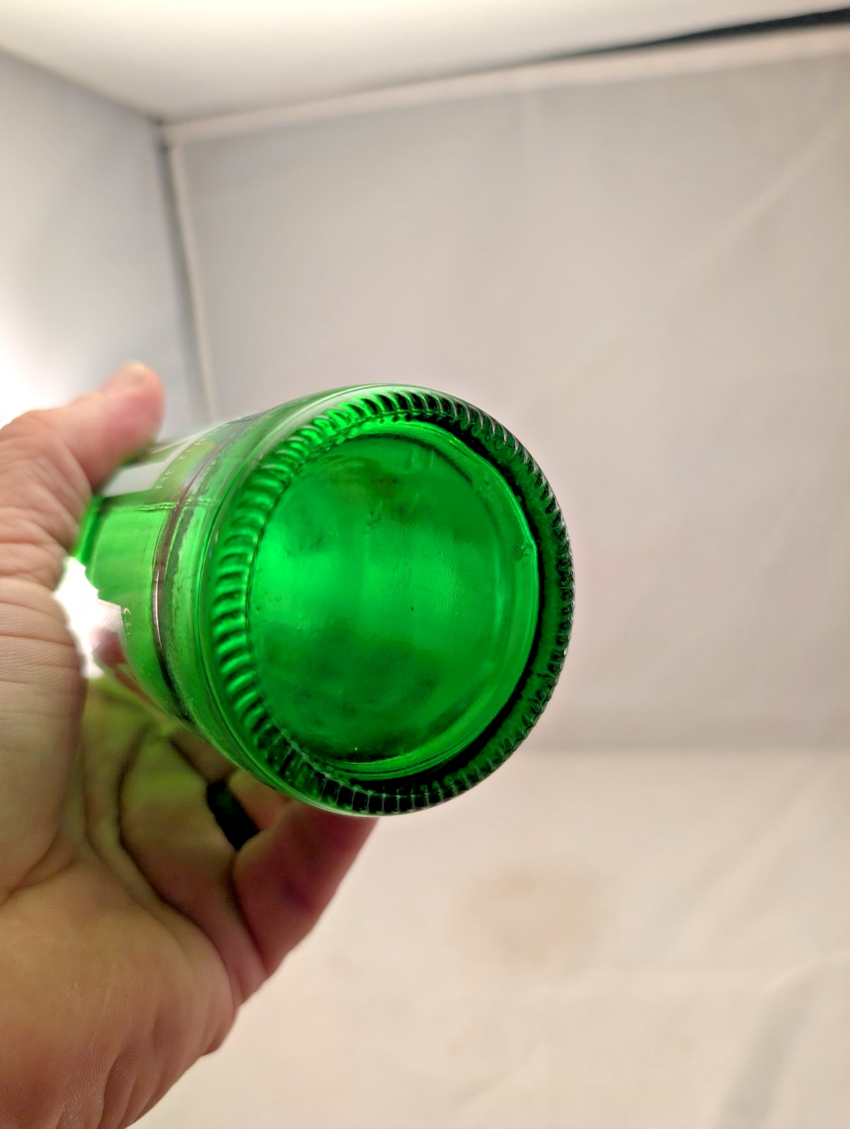 1980s Mountain Dew 16 oz money back acl painted label bottle
