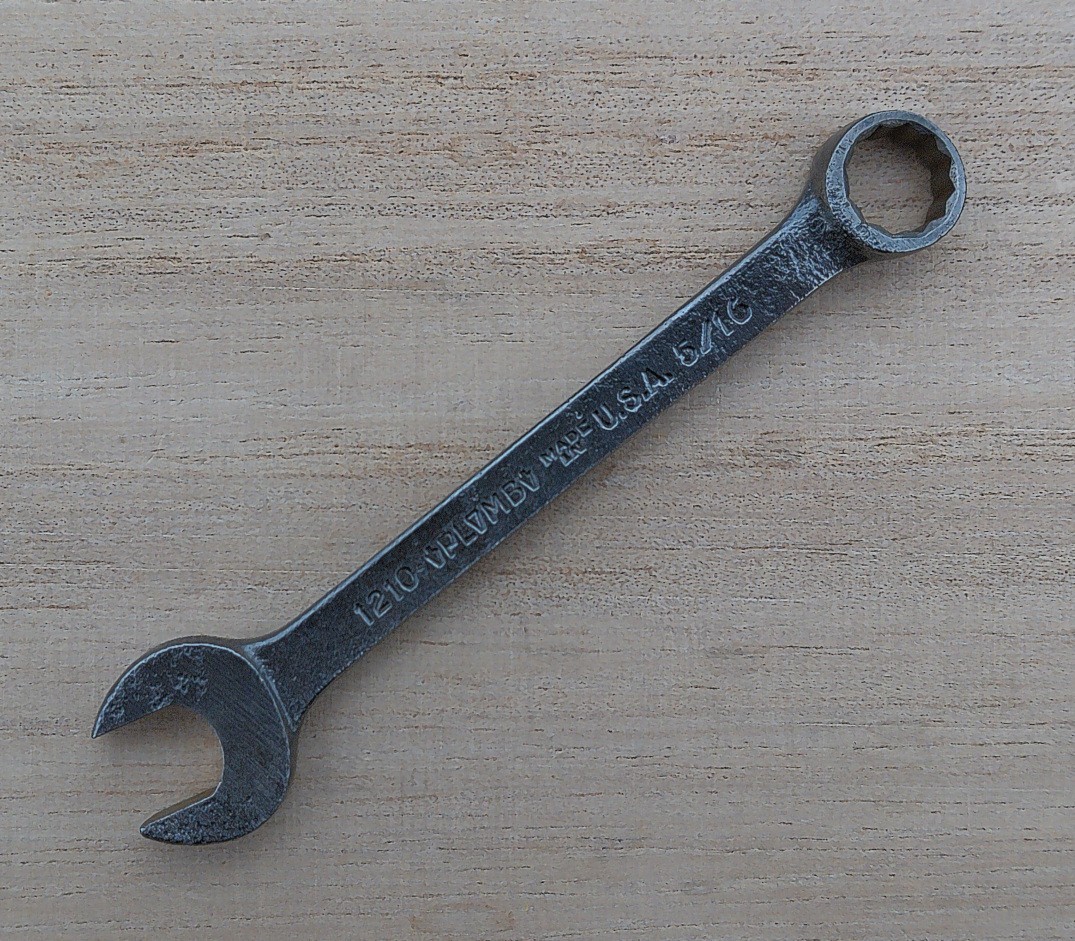 1939-45 Vintage PLOMB Tools Model No. 1210 5/16 inch Combination Wrench