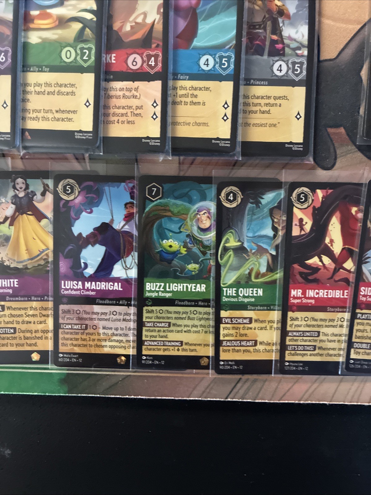 DISNEY LORCANA SET 12 WILDS UNKNOWN COMPLETE SET 1-204 With Puzzle Included