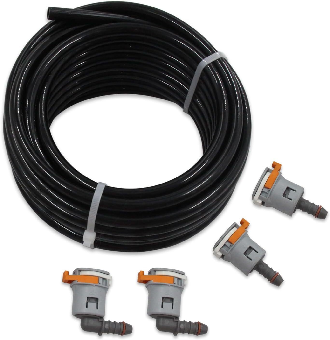 3/8″ Nylon Fuel Line Tubing Replacement Fuel Line Repair Kit (10mm) 25 Feet