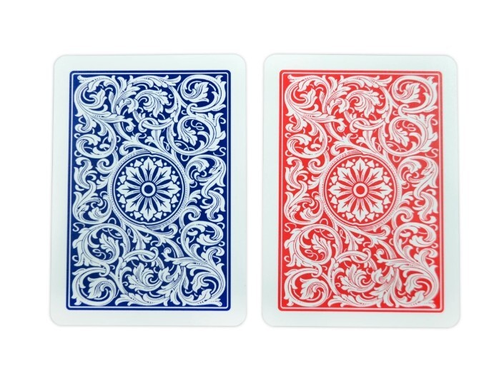 COPAG 1546 100% PLASTIC PLAYING CARDS – POKER SIZE JUMBO INDEX BLUE/RED