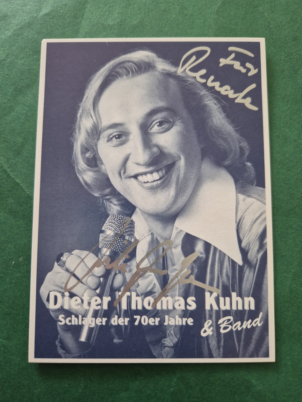 Dieter Thomas Kuhn, music, autograph card