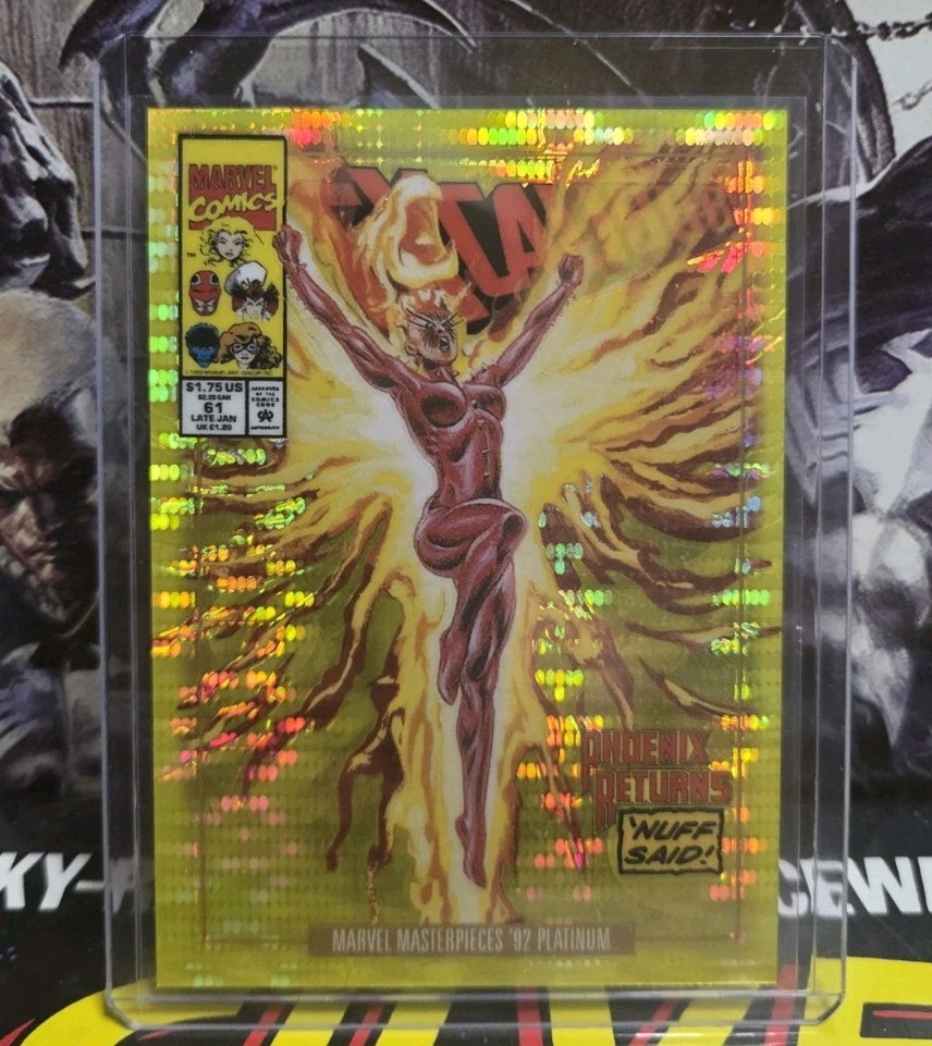 2024 Marvel Masterpieces 92 Platinum Seismic Gold Phoenix Variant Cover /92