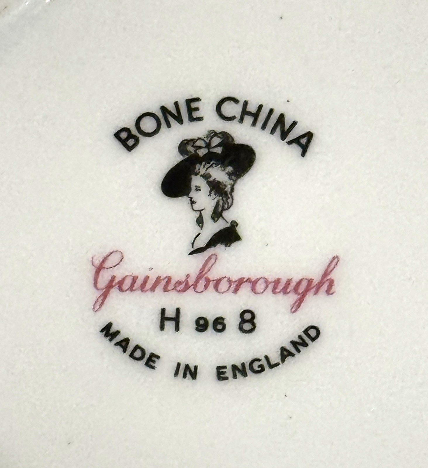 Vintage Gainsborough Bone China H968 Made In England 5.5″ Floral Rose Tea Saucer
