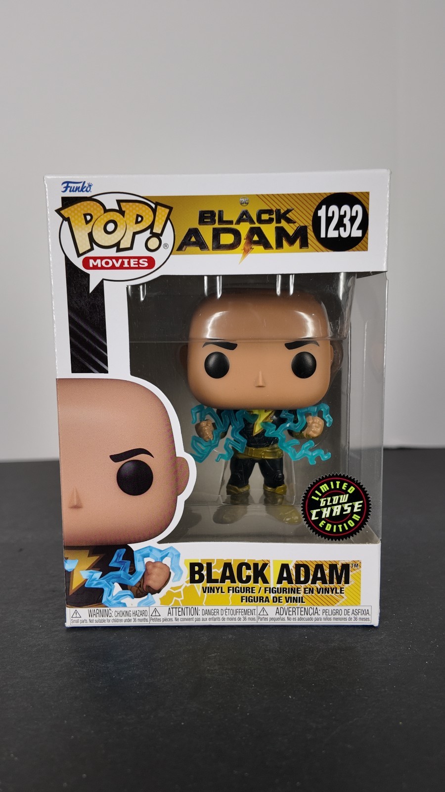 DAMAGED Funko POP! Movies #1232; Black Adam; Glow Chase