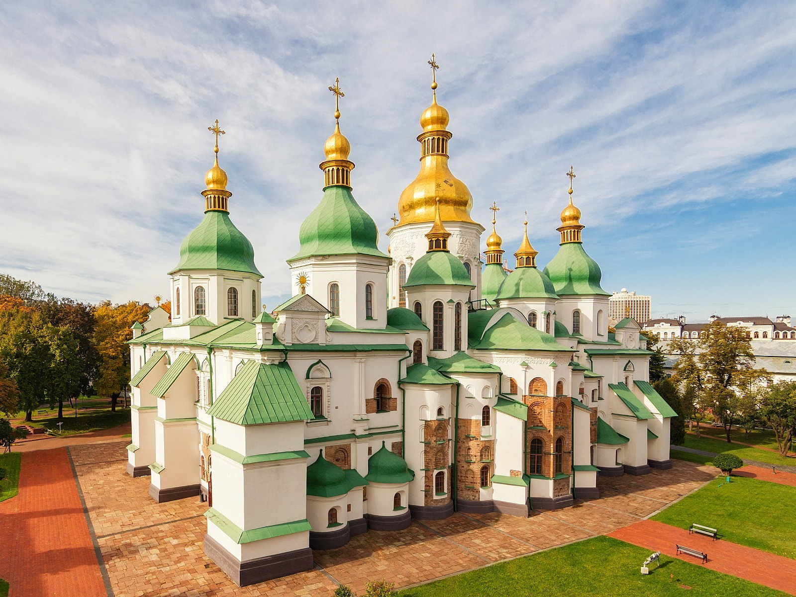 Ukrainian Icon „Unbreakable Wall“ Mother of God Oranta Saint Sophia Kyiv Wood