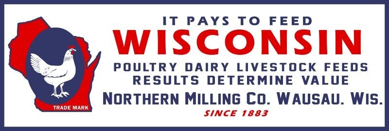 Northern Milling Co. Wausau, Wisconsin New Metal Sign: Ships Free – 6×18″