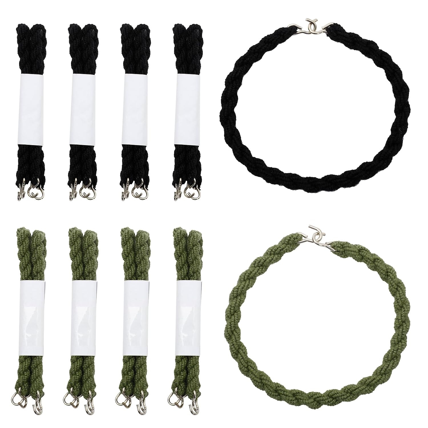 20Pcs Military Boot Straps Elastic Blousing Bands with Metal Hooks for Men An…
