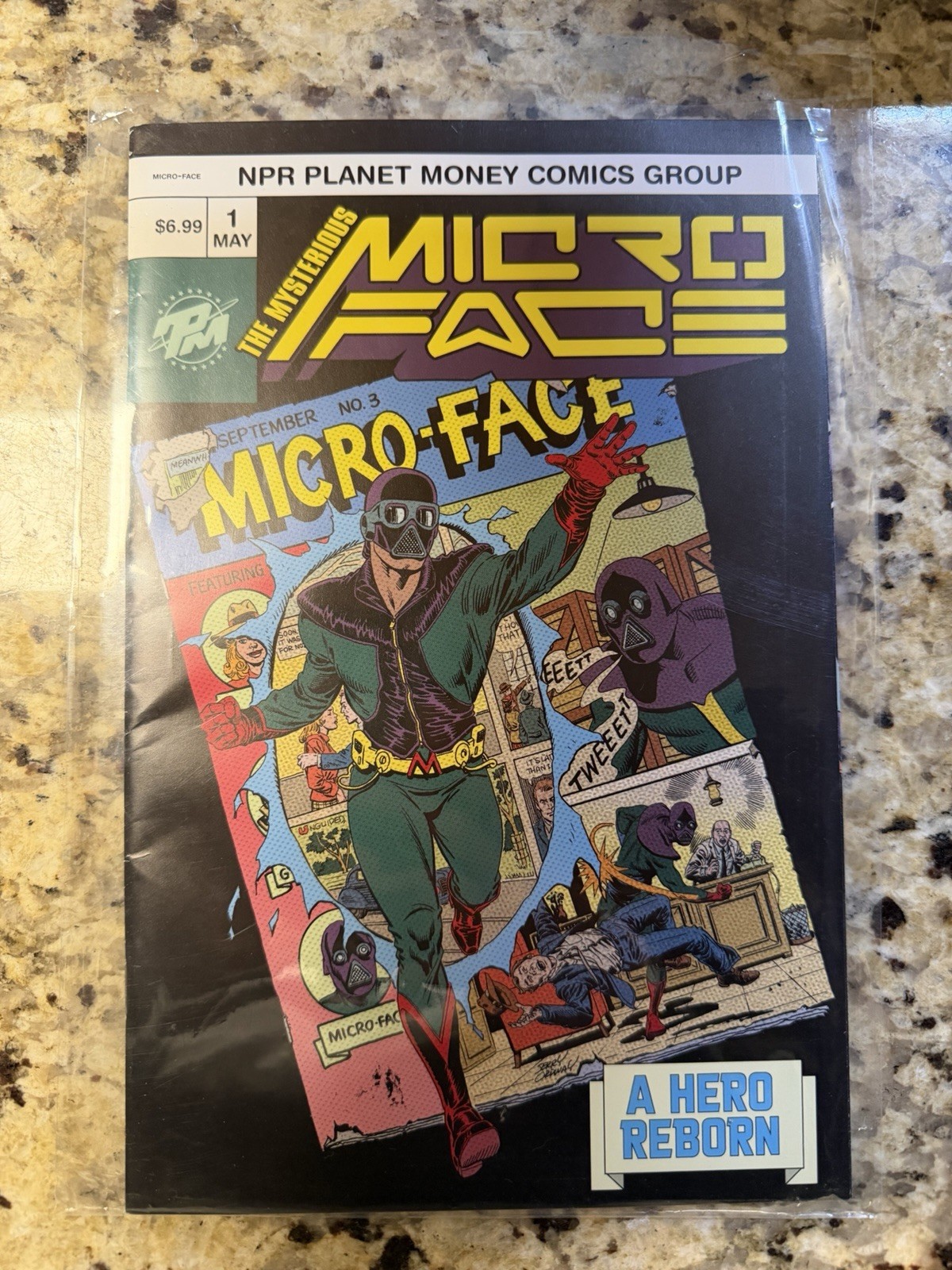 First Edition MicroFace Comic Planet Money Rare Limited Edition