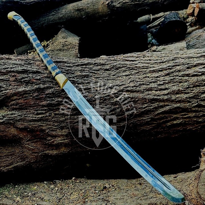 King Elven Fantasy Sword | Hand-Forged Curved Blade, Elven Warrior Collector’s