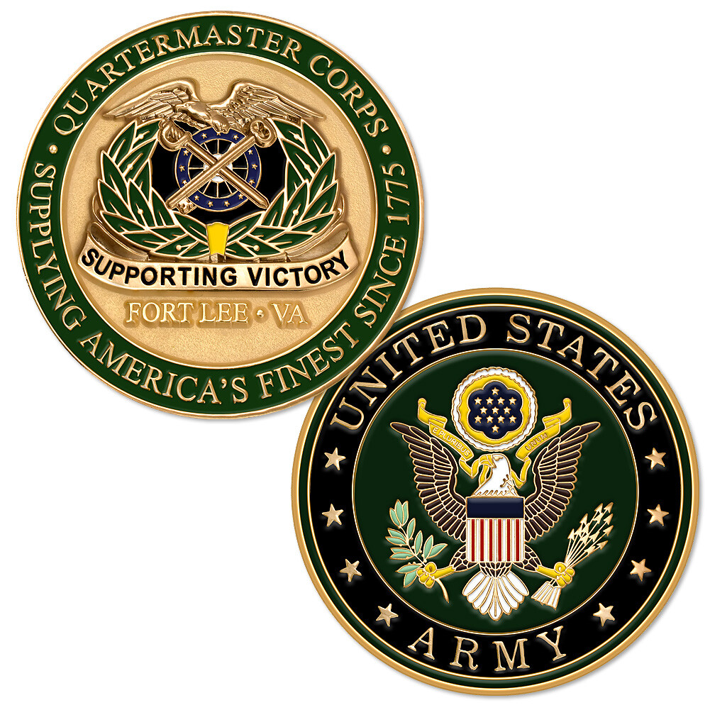 NEW United States U.S. Army Ft. Lee, VA Quartermaster Corps Challenge Coin.