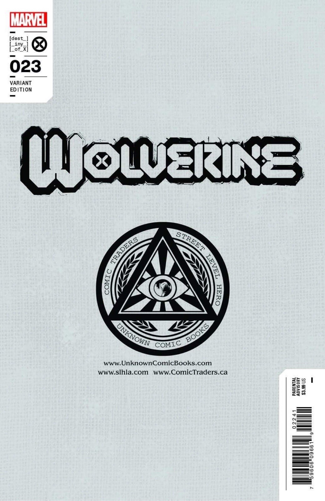 🔥✖️ WOLVERINE #23 SCOTT WILLIAMS Unknown 616 Trade Dress Variant