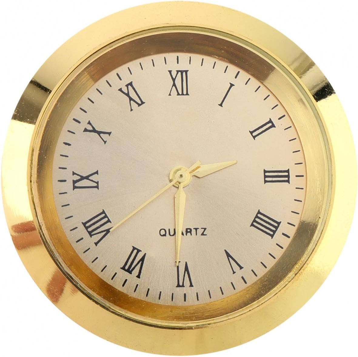 1-1/2 Inch (37 Mm) round Mini Quartz Clock Insert Replacement Mini Quartz Moveme
