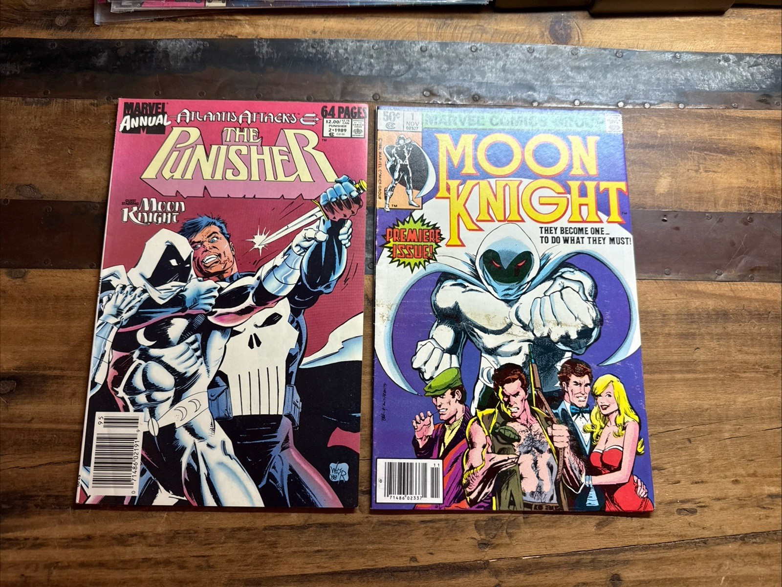Moon Knight #1 (Marvel November 1980) + The Punisher (#2 1989) 🔝🔝6️⃣