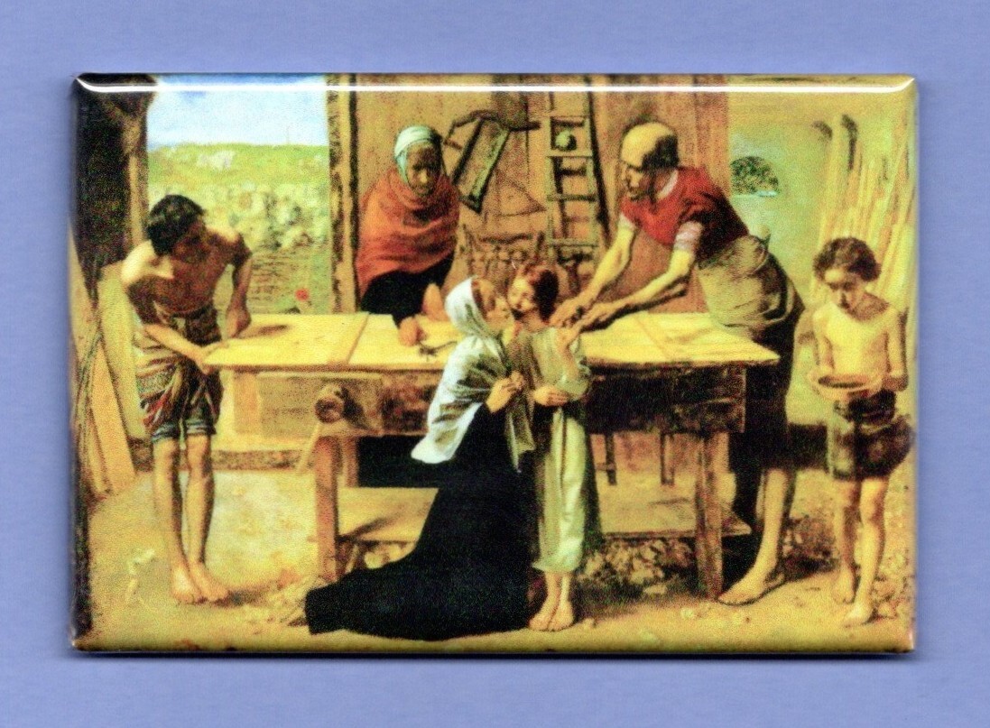 MILLAIS *2X3 FRIDGE MAGNET* CHRIST IN THE HOUSE OF HIS PARENTS PAINTING ART 46