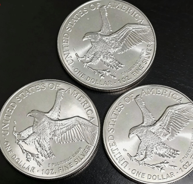 Lot of 3 U.S .999 2022 -1- 0 Z American Eagle C.0.i.n(0.999999 Purity)
