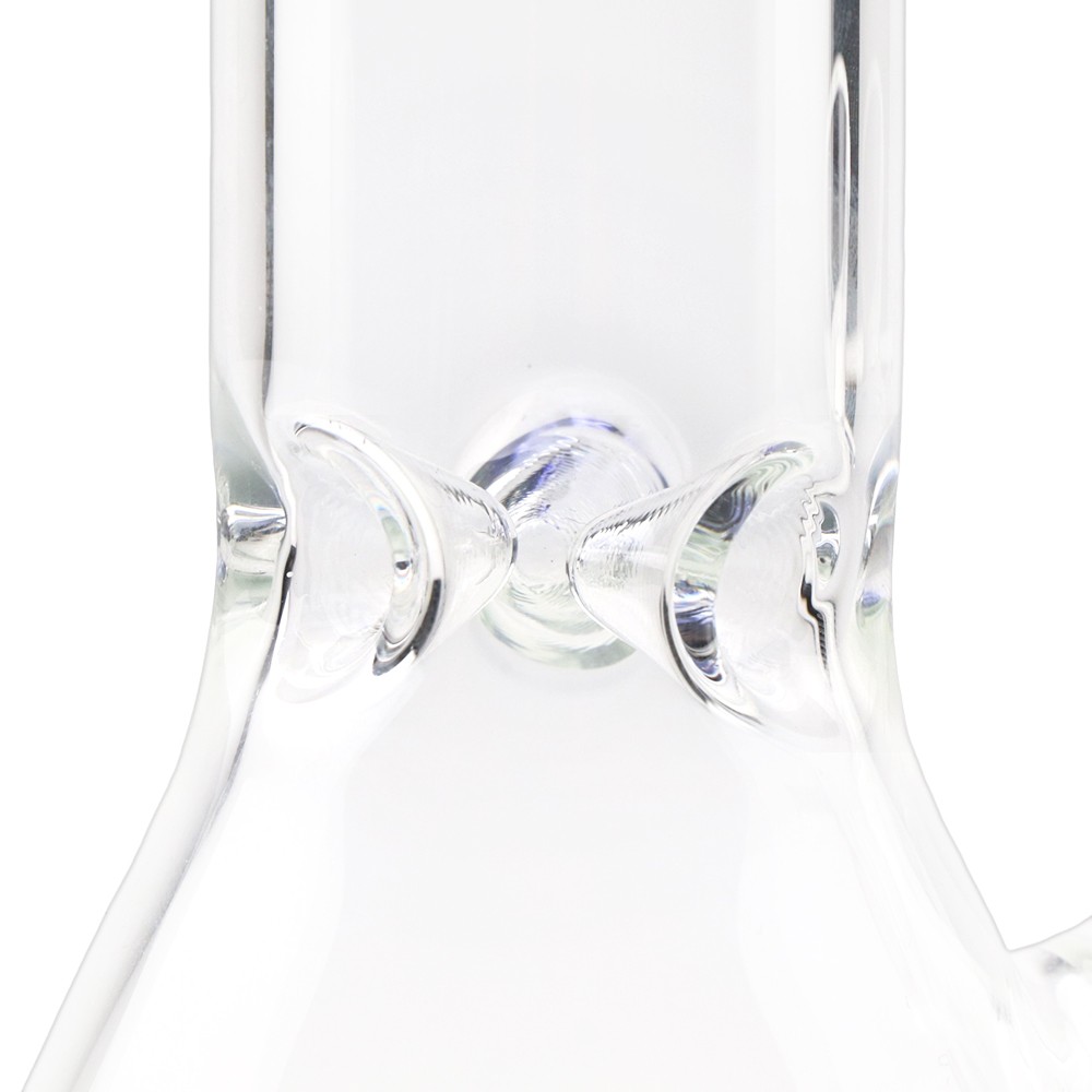 10 inch Heavy Glass Bong Water Pipe Smoking Bong Beaker + 14mm Bowl Hookah Blue