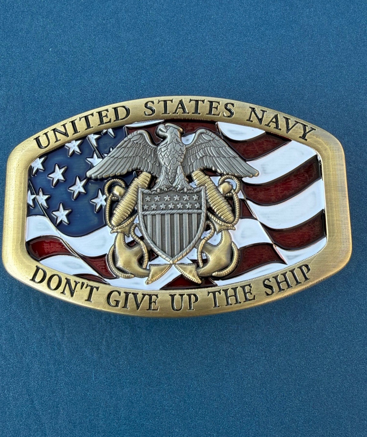 U.S. Naval Officer Wardroom Belt Buckle