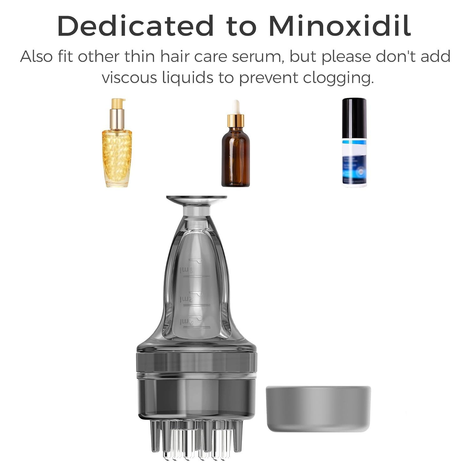 Minoxidil Applicator, Quick Efficient Apply No Messy Hair Serum Applicator Small