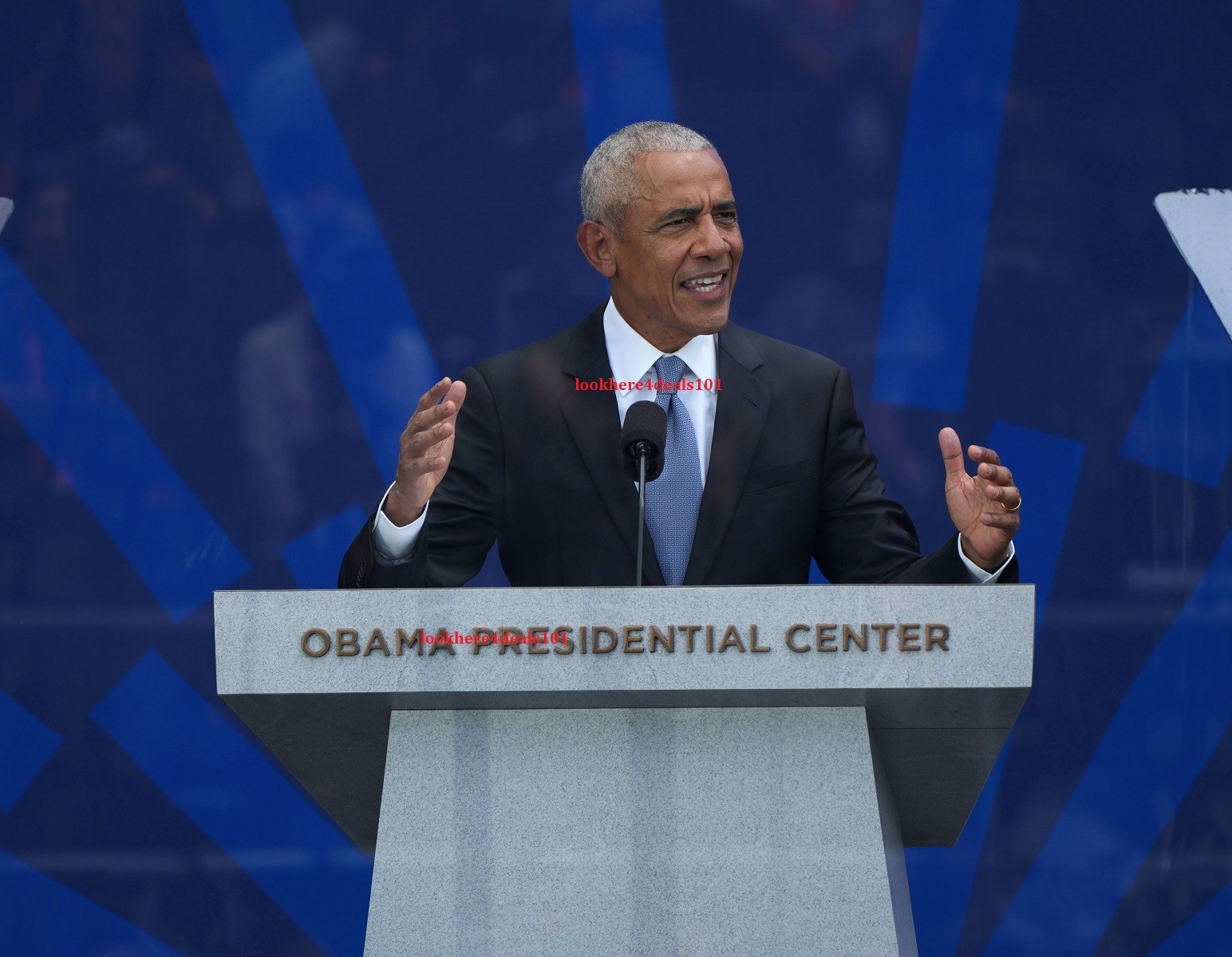President Barack Obama Photo 4×6 Obama Presidential Center Opening