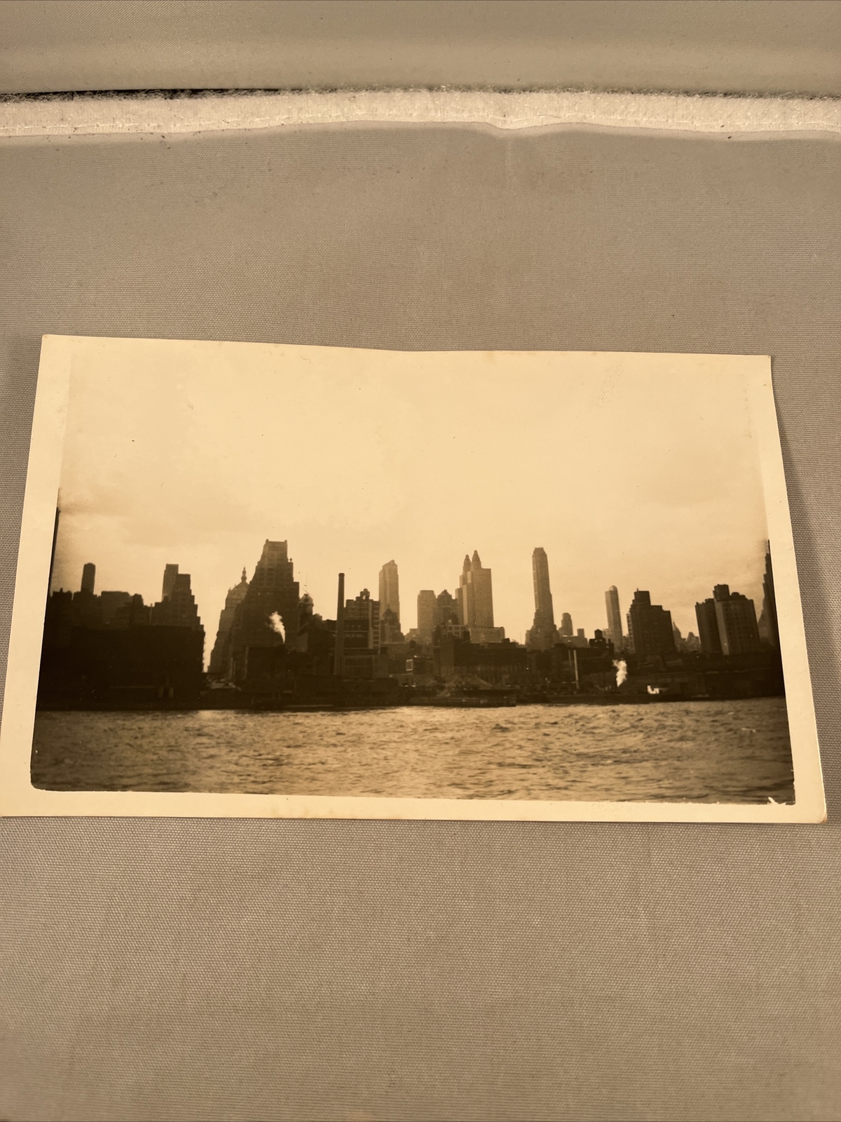 New York City Skyline Original Photograh Photo Manhattan Dated 1940