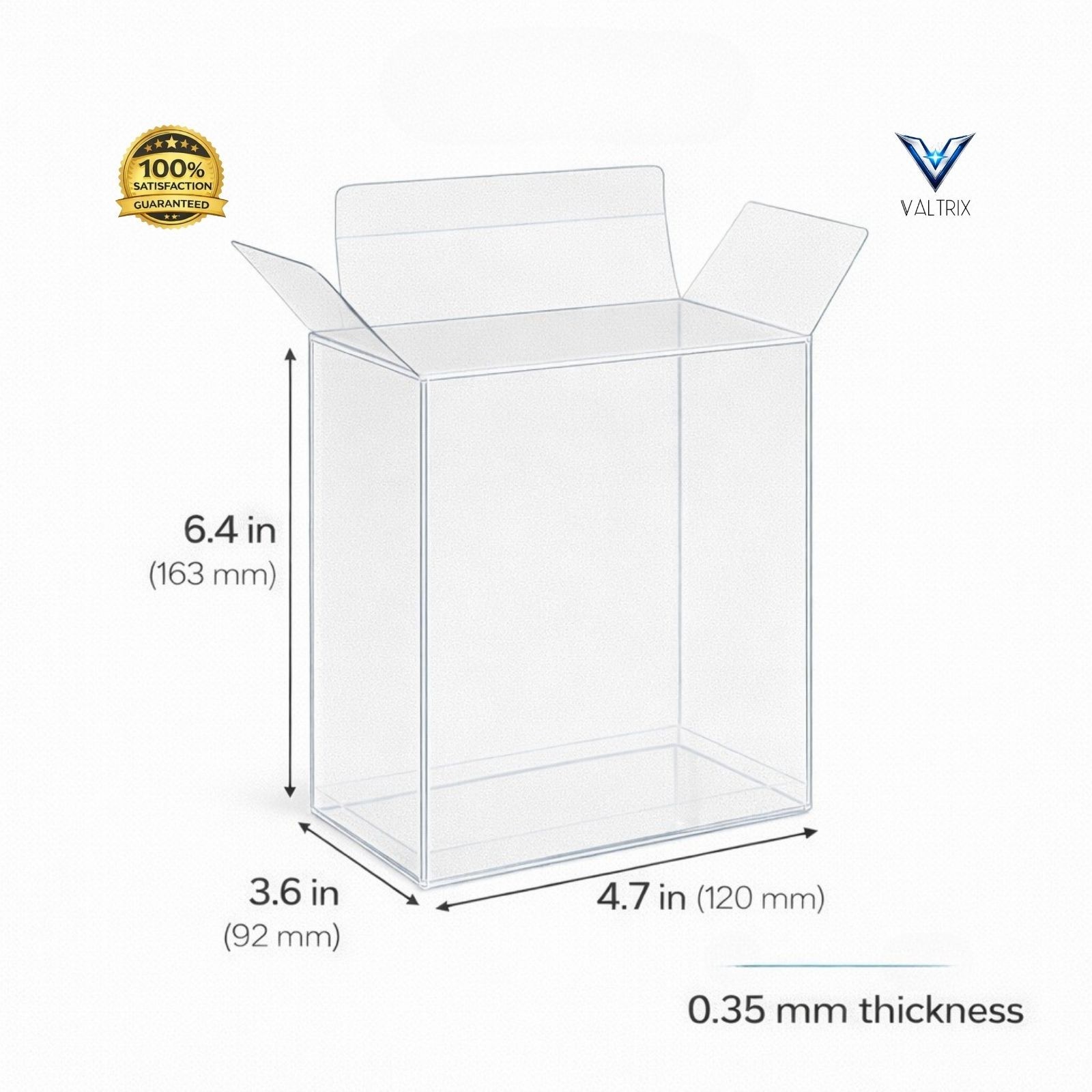 Bulk Lot 5–100 Clear 4” Figure Protector Cases Compatible With Funko Pop