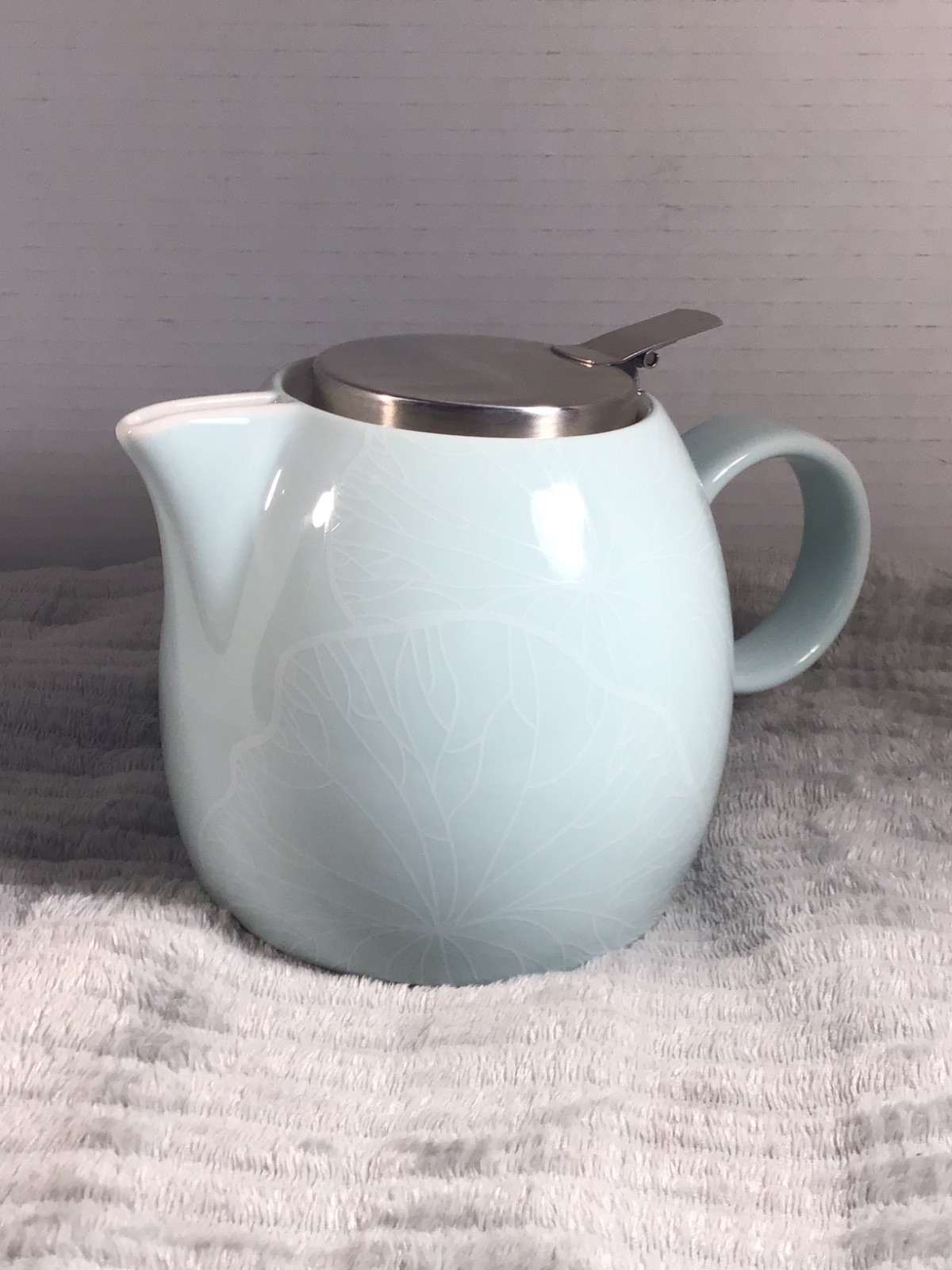 tea pots vintage Mint Green Ceramic Teapot with Stainless Steel Infuser Lid – Mo