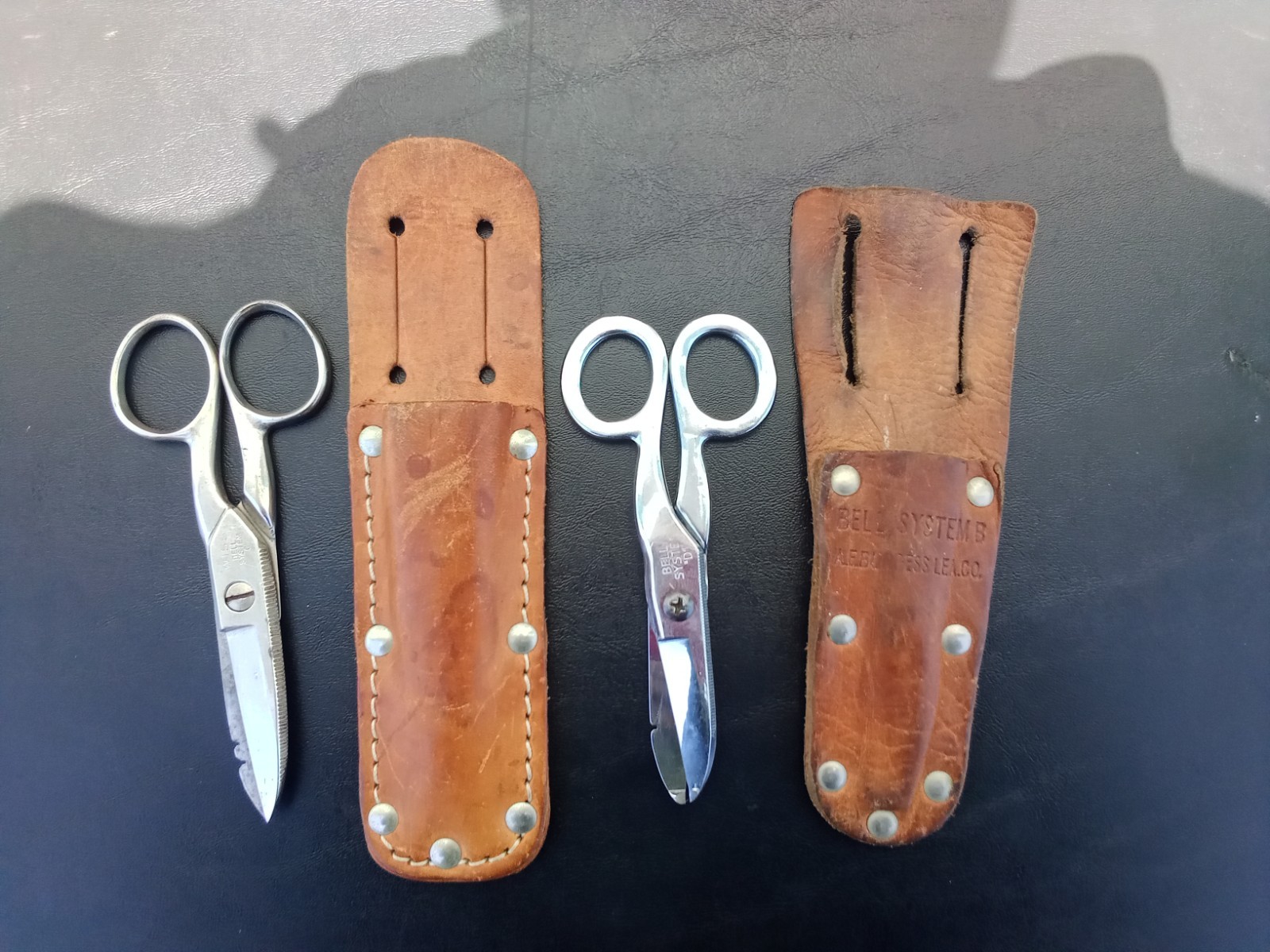 2 Vintage WISS Bell System C D Electrician Lineman Scissors Wire Snips Shears