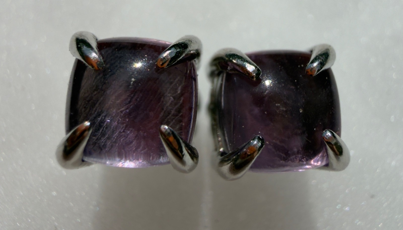 Wholesale 5 Pairs Natural Amethyst Stud Earring 6mm