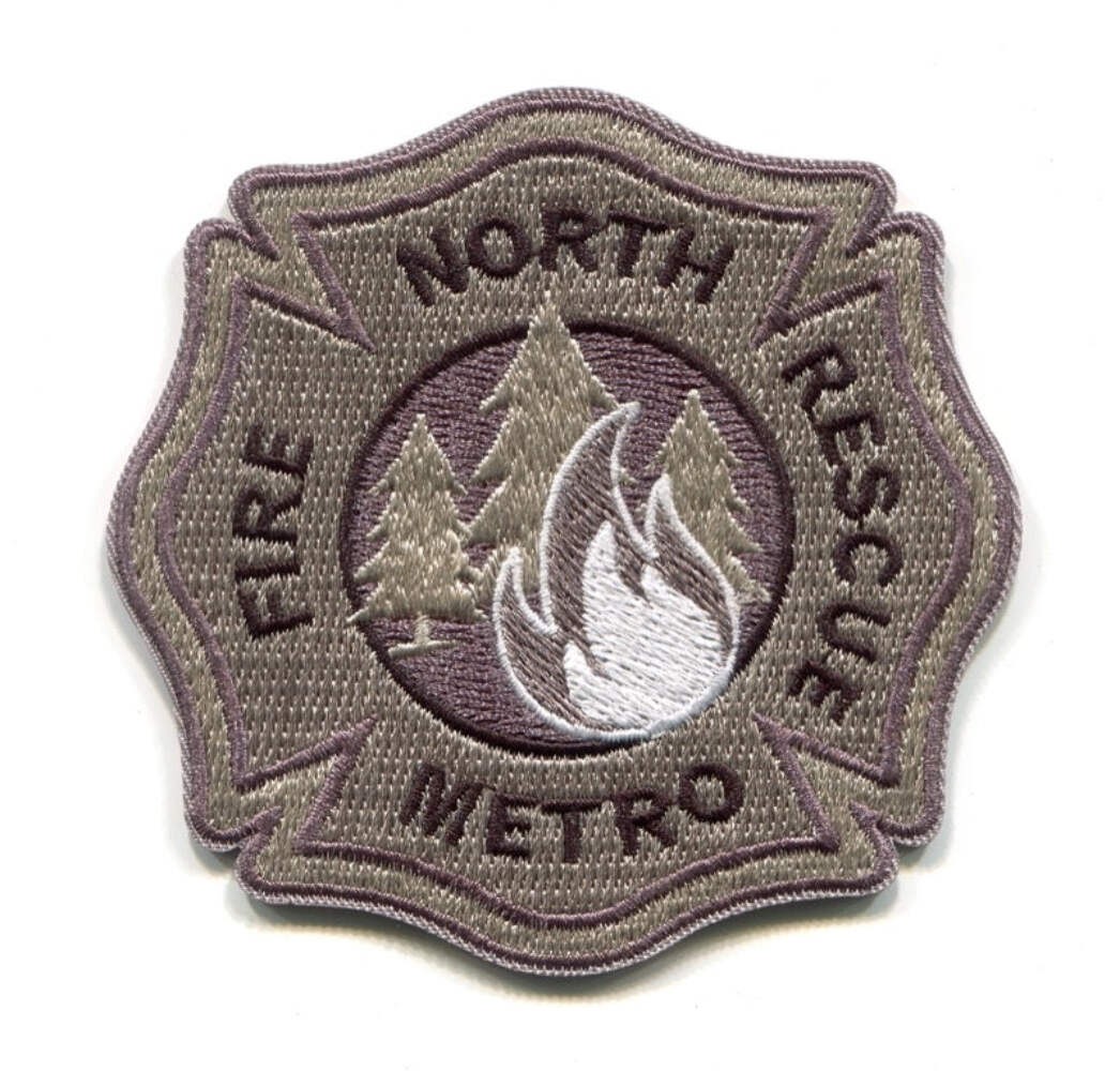 North Metro Fire Rescue District Wildland Patch Colorado CO v2 Subdued