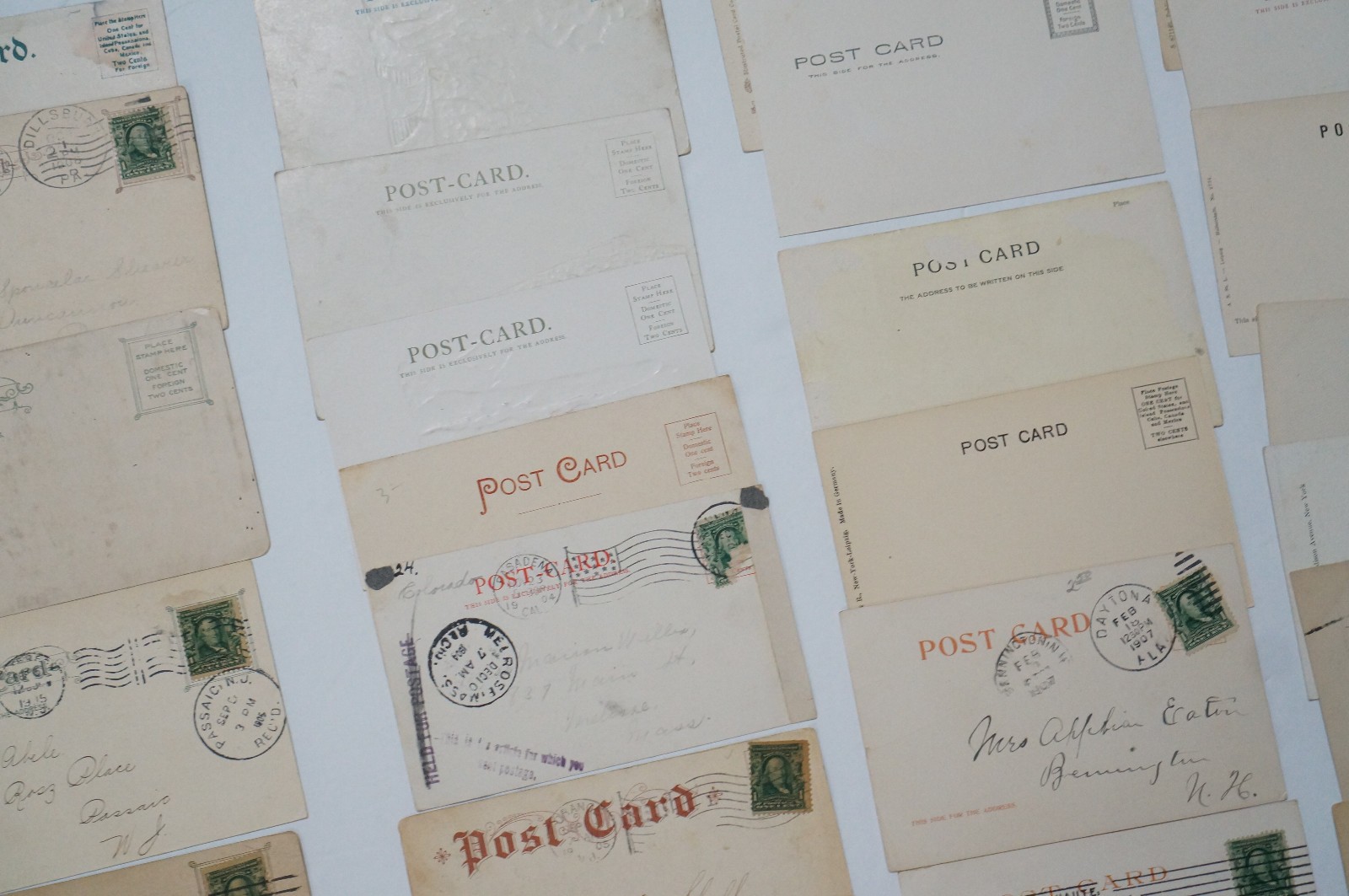 Postcard LOT 95 UNDIVIDED BACK Antique Old Post Cards United States Vintage Huge