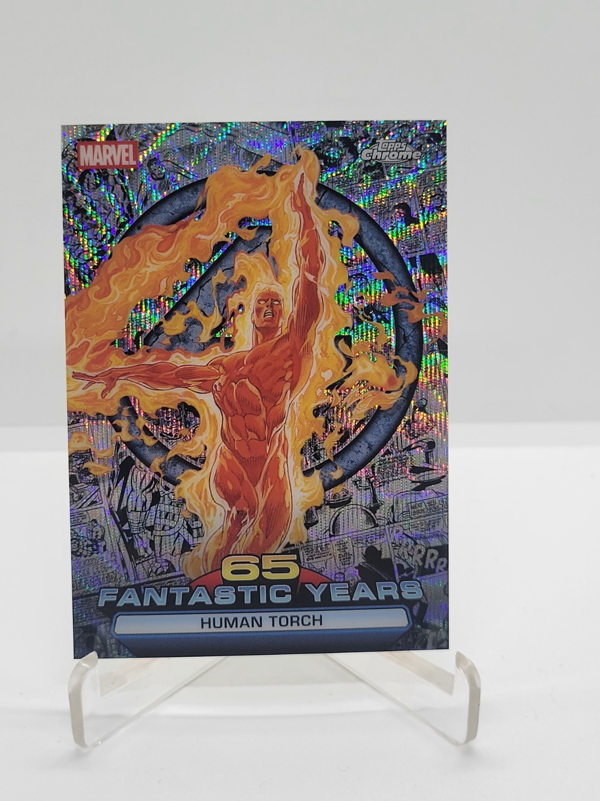 2026 TOPPS CHROME MARVEL 65 FANTASTIC YEARS FY3 HUMAN TORCH