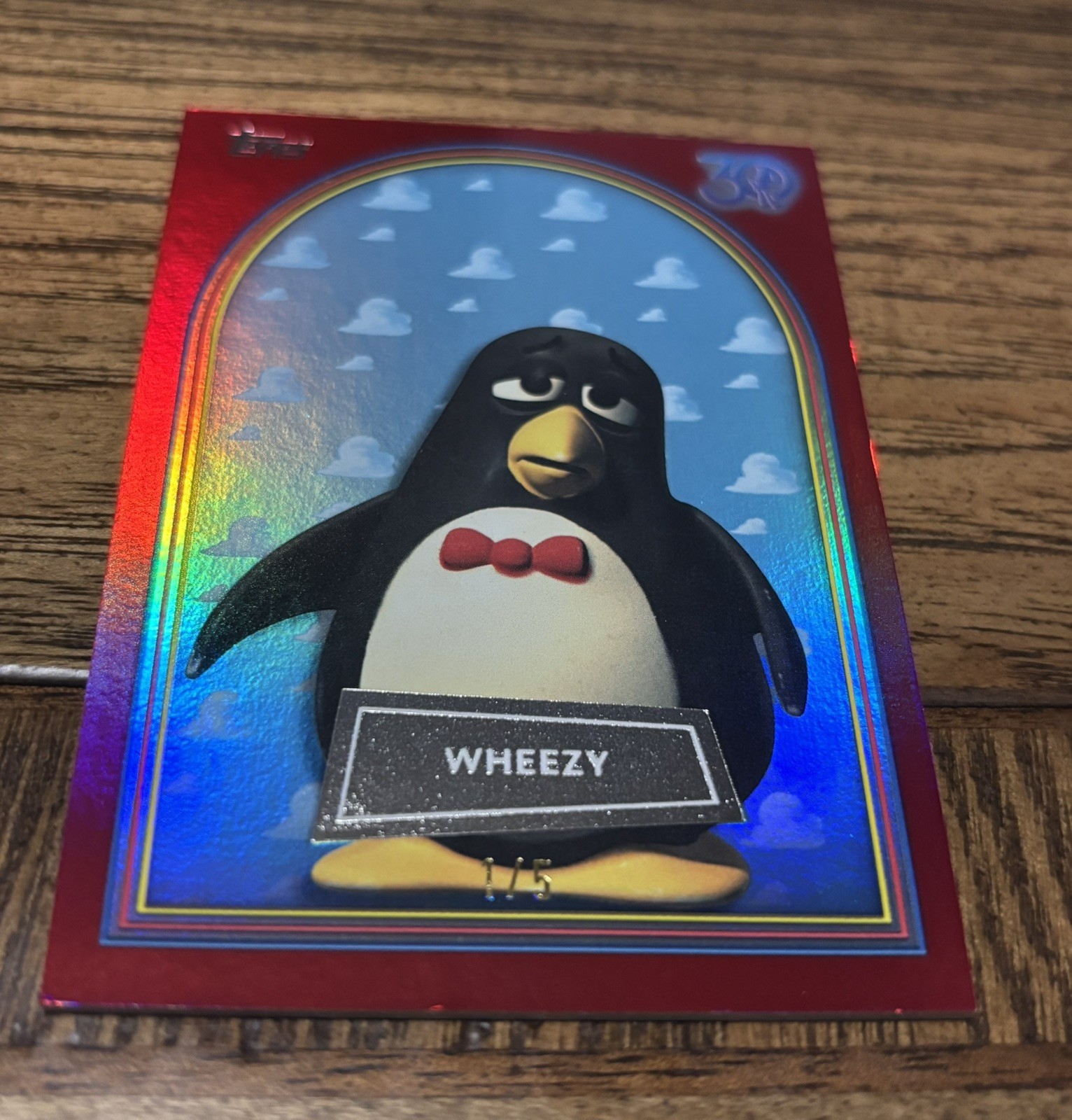 2025 Topps 30 Year of Toy Story Wheezy RED 1/5 (first on the print) #55