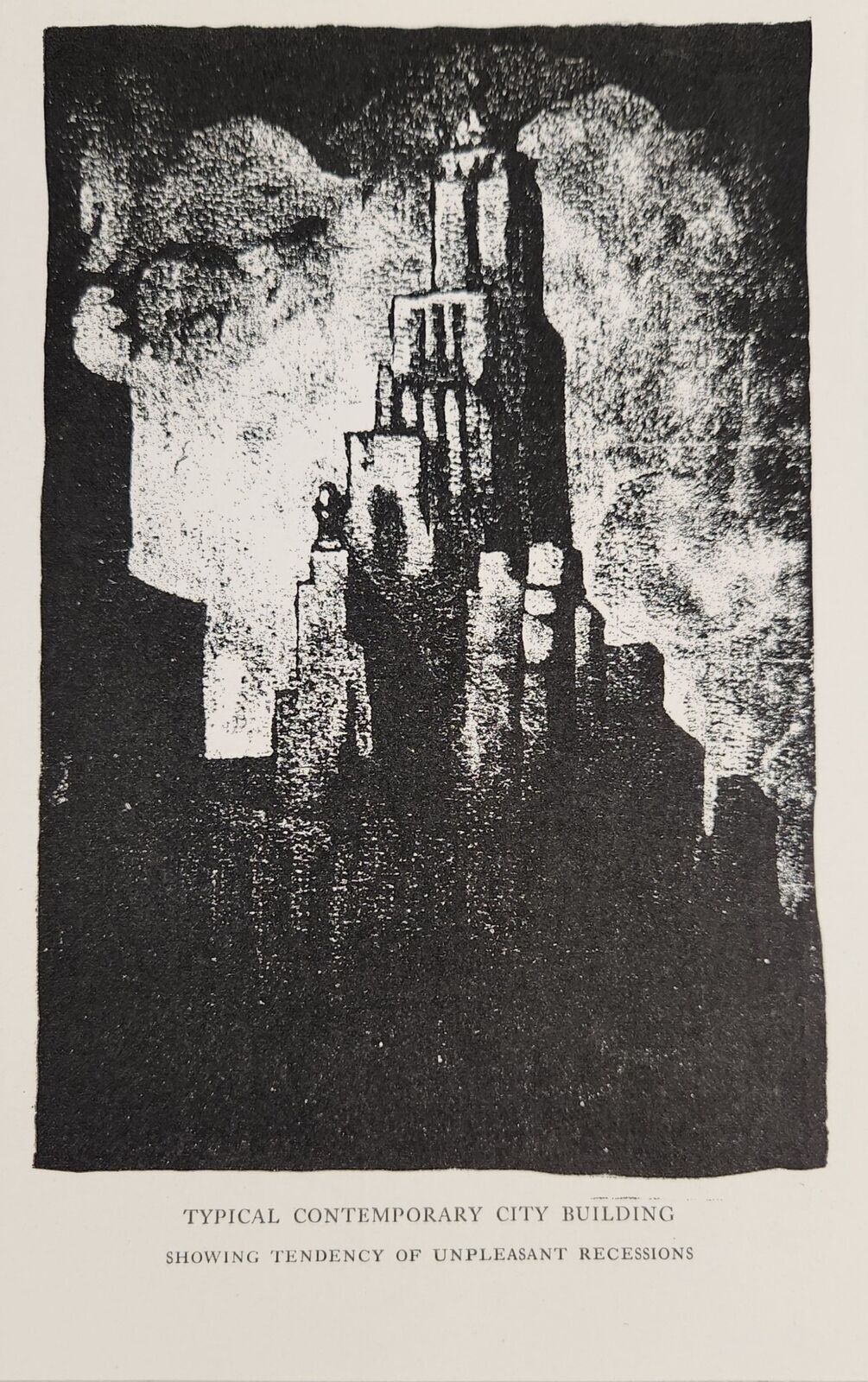 1931 Magazine Pictures Architect Drawings Contemporary City Building Unpleasant