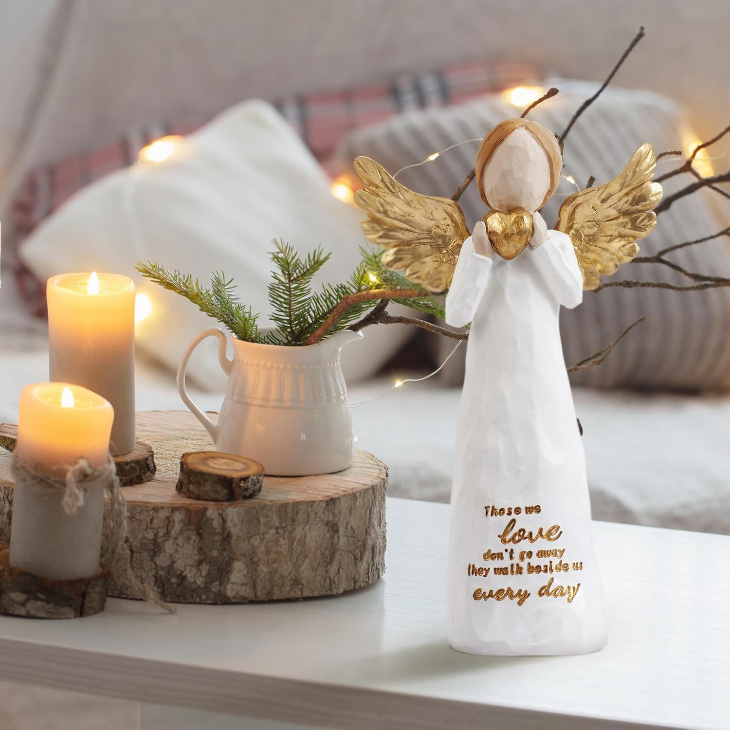 Sympathy Gifts for Loss of Loved One, Guardian Angel Statue Figurine 5.12″, Best