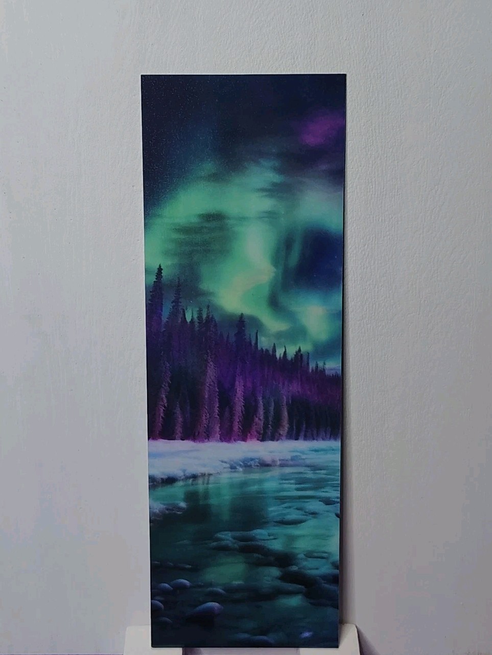 Aurora Over Silent Pines Bookmark