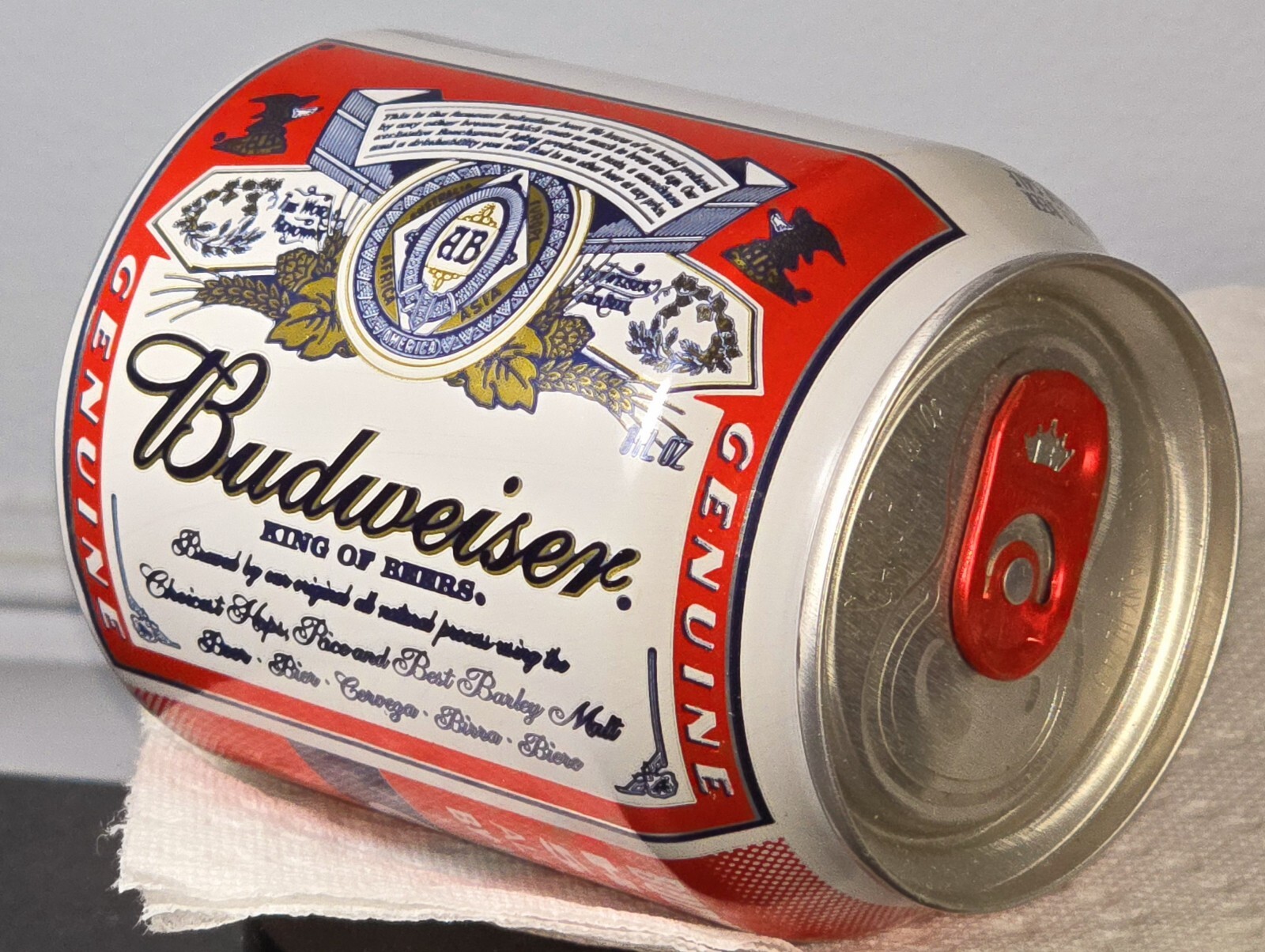 2011 GRAB-SOME-BUDS BUDWEISER 8oz LIMITED PROMOTION BEER CAN CLYDESDALES HORSE