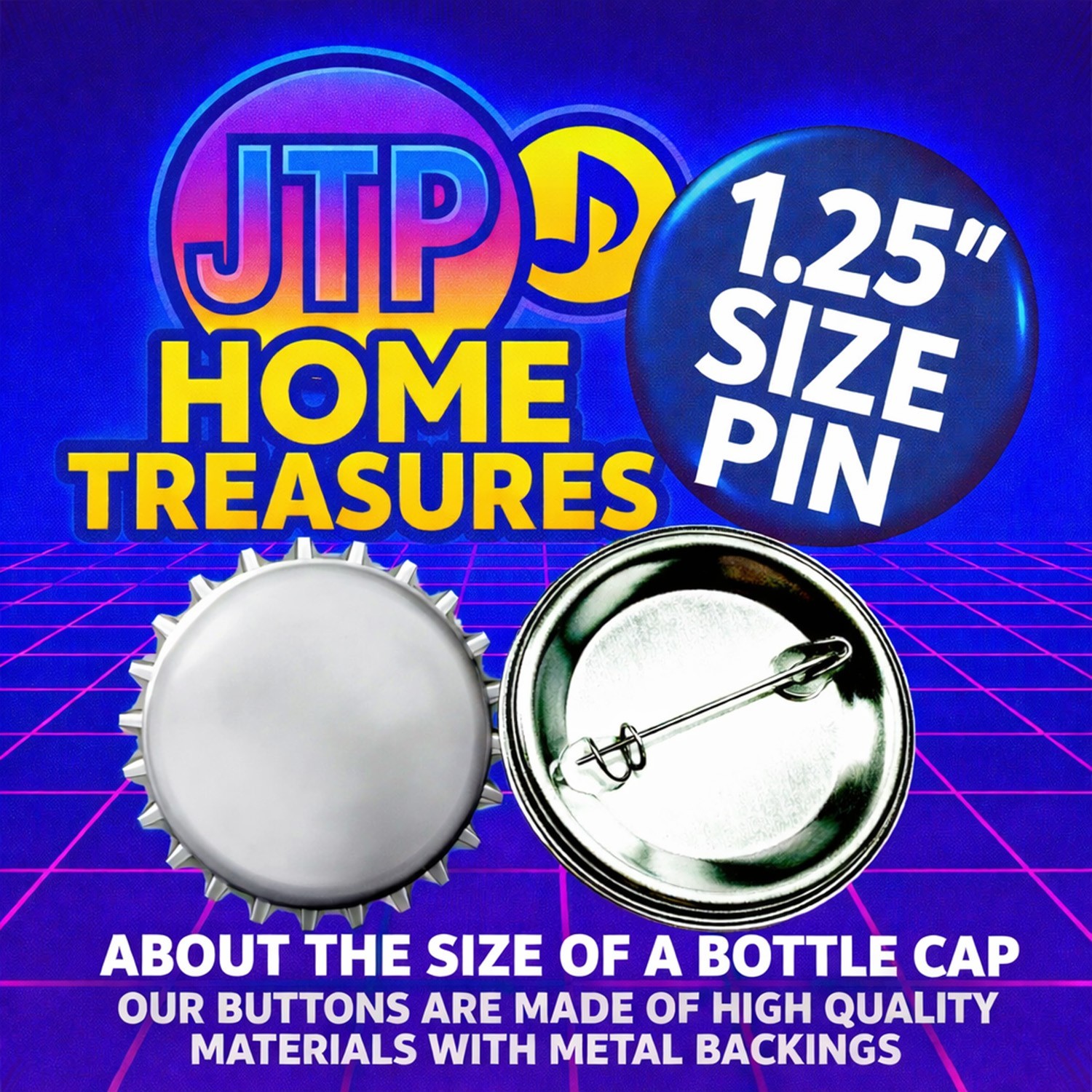 80’s Music New Wave 1″ Pinback Buttons Post Punk Pop Rock Synth Retro, 56 Pins